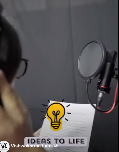Podcast and audio recording setup